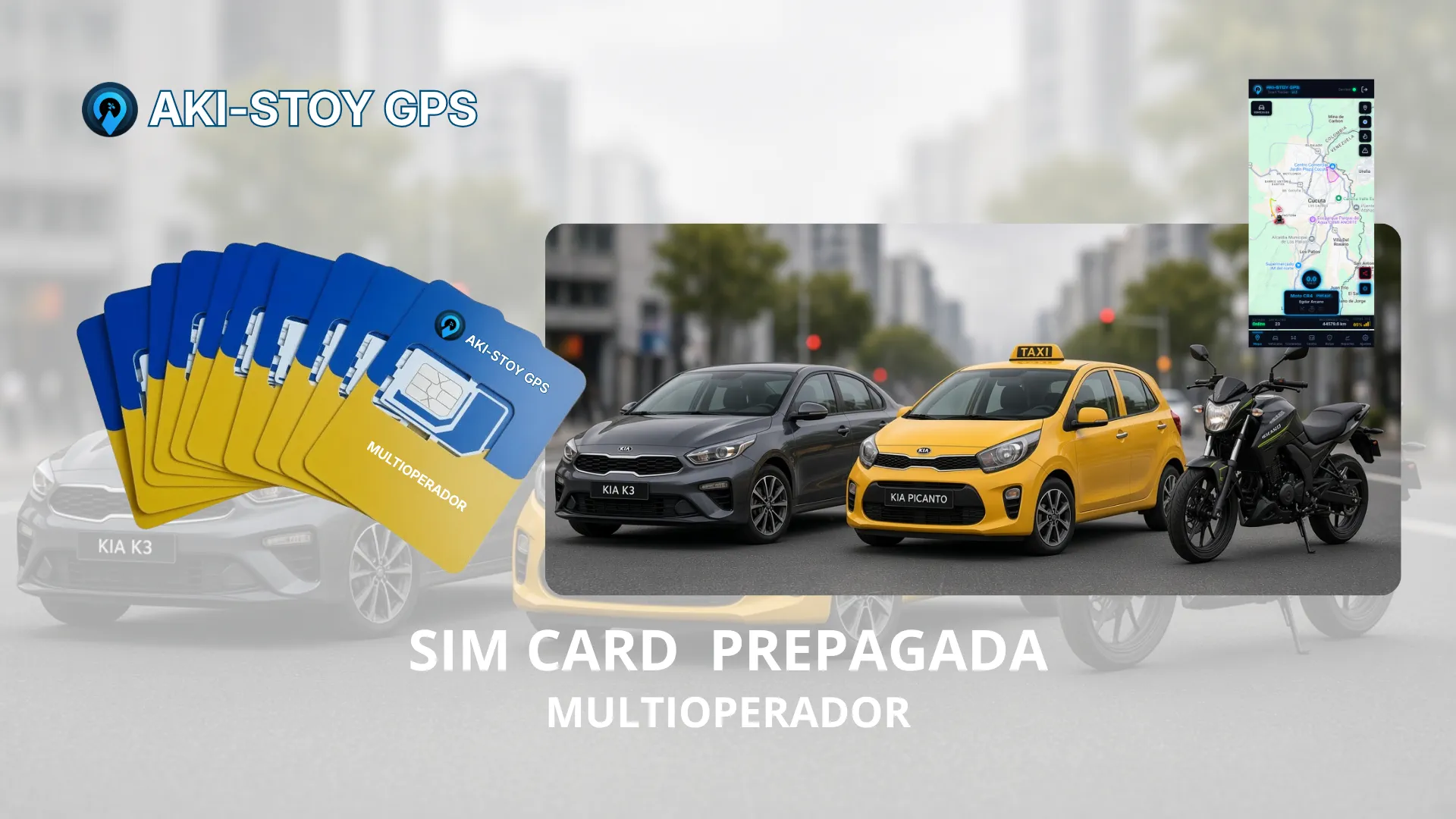SIM Card prepagada 150 MB por 1 año para rastreador GPS, cobertura multioperador en Colombia y Latinoamérica